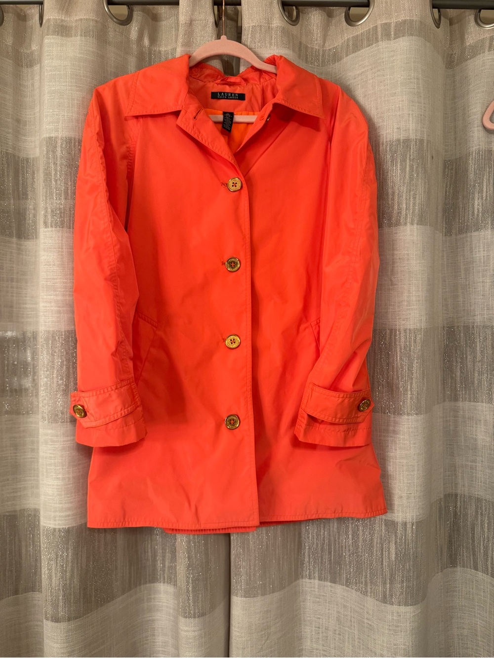 Lauren Ralph Lauren Coral Single-Breasted Trench Coat - Picture 4 of 10